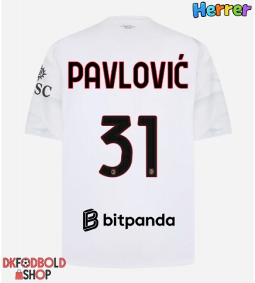 AC Milan Strahinja Pavlovic #31 Udebanetrøje 2026-27 Kort ærmer AC Milan Strahinja Pavlovic #31 Udebanetrøje 2026-27 Kort ærmer